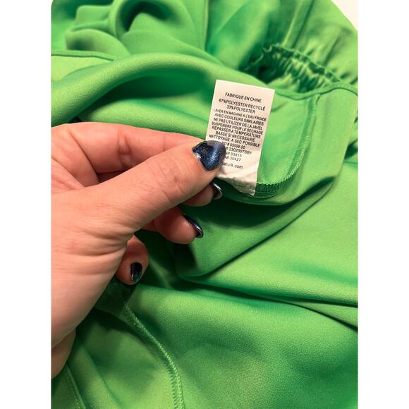 Trina Turk Bright Green Blouson Mini Dress Size Medium - Picture 6 of 9